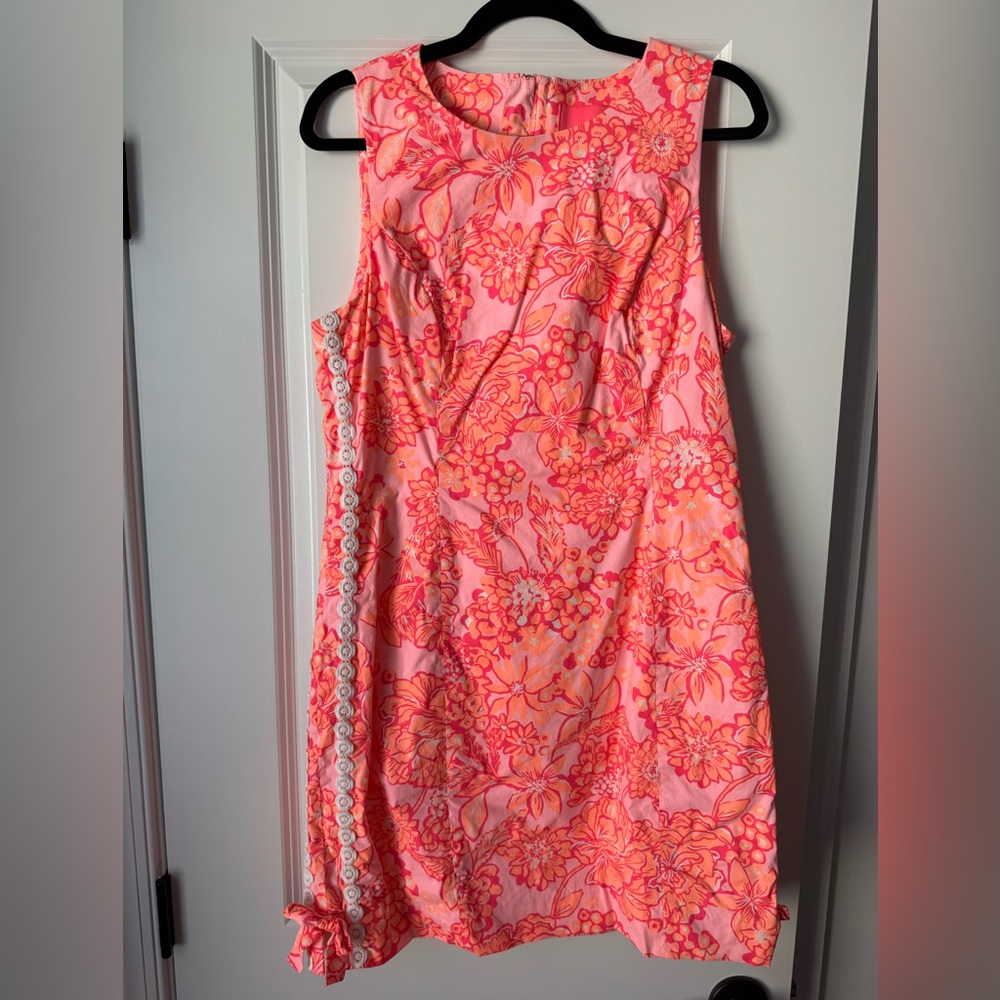 Lilly Pulitzer Vibrant Pink and Orange Floral Mini Dress